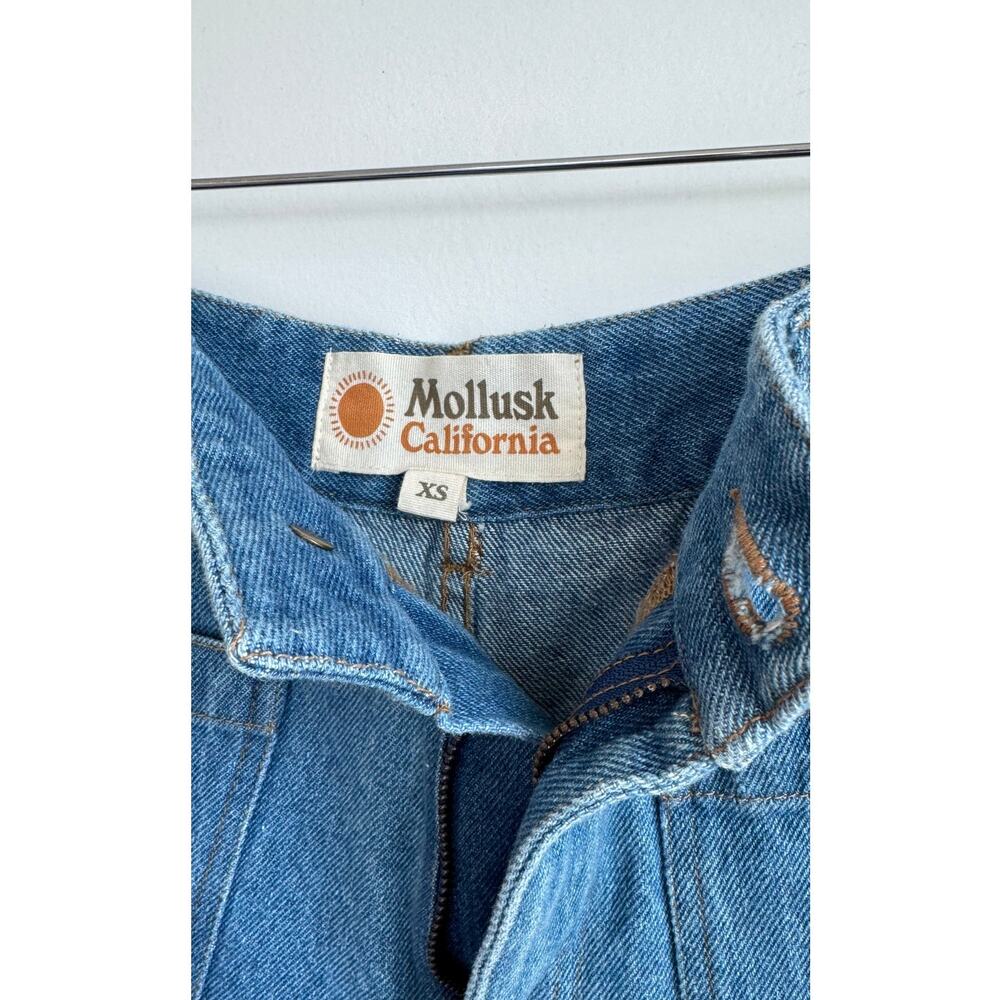 Mollusk Denim Shorts High Rise Blue Size XS - Picture 2 of 8